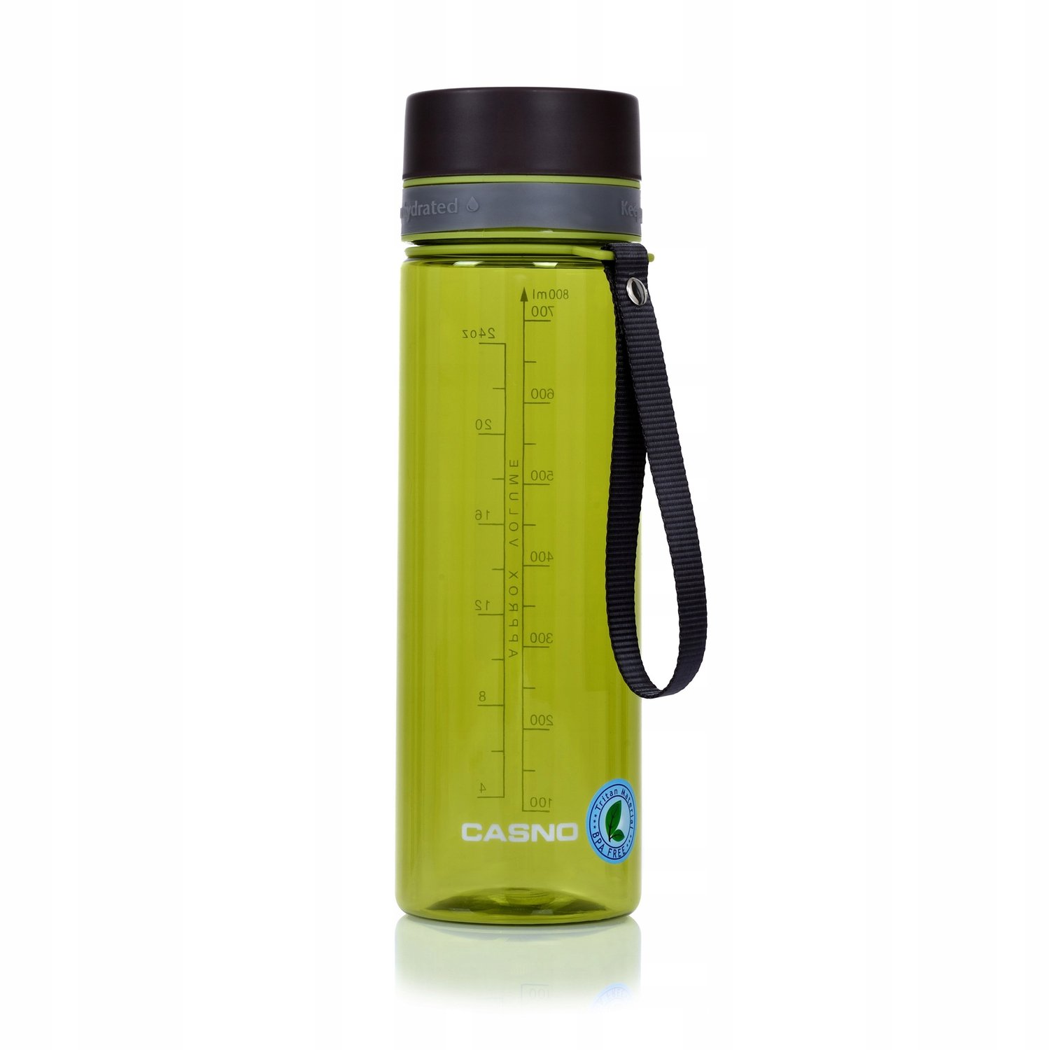 Merkloze Sportfles Tritan 800ml BPA-vrij met Maatstreep