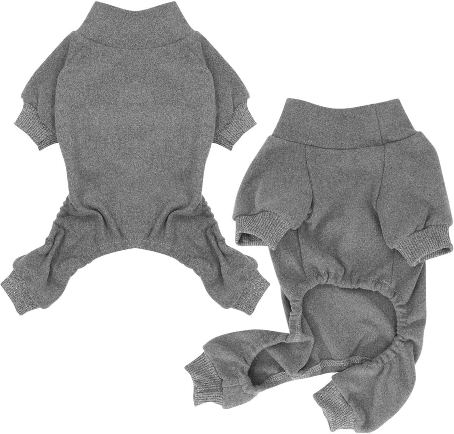 Hondenpyjama Katoenen Pyjama Voor Honden, Elastisch en Uittrekken, Geschikt Voor Kleine en Middelgrote Honden (Grijs, M)