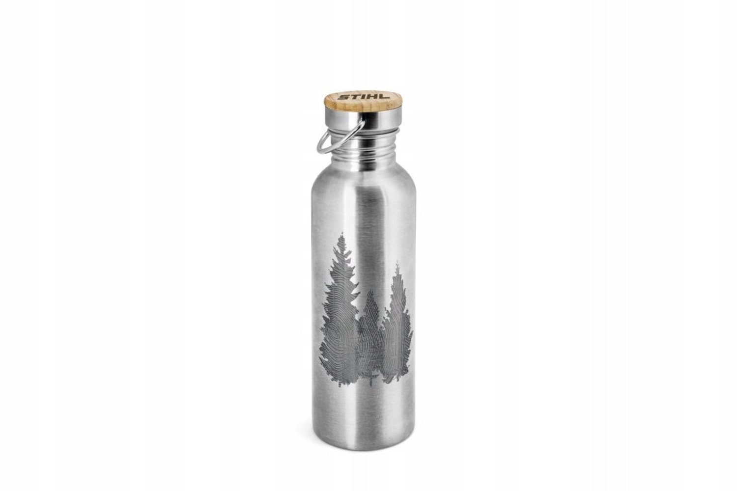 Stihl RVS Drinkfles 750 ml met Bamboe Deksel