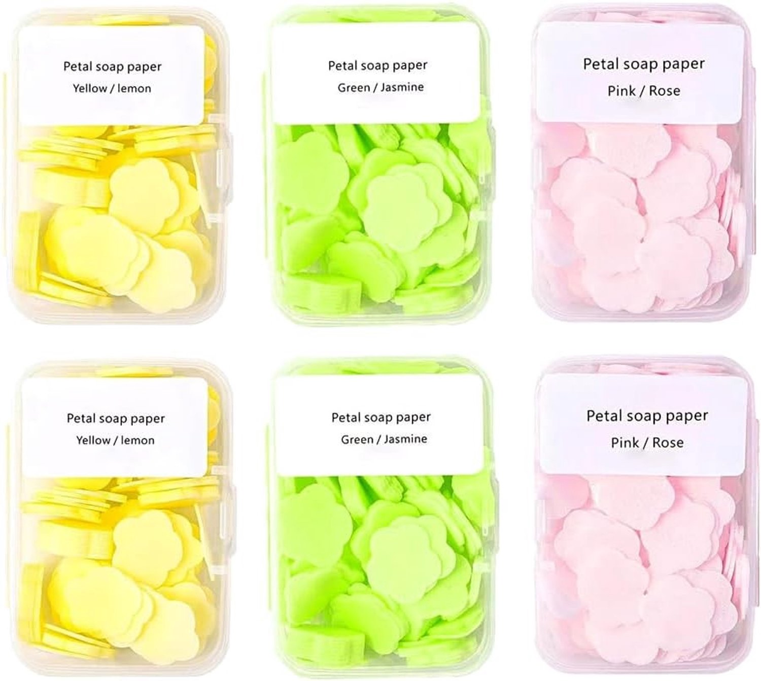 Mini Zeepblaadjes voor Reizen - Handzeep voor Festivals, Kamperen en Buitenactiviteiten - Roze, Compact en Handig in Gebruik
