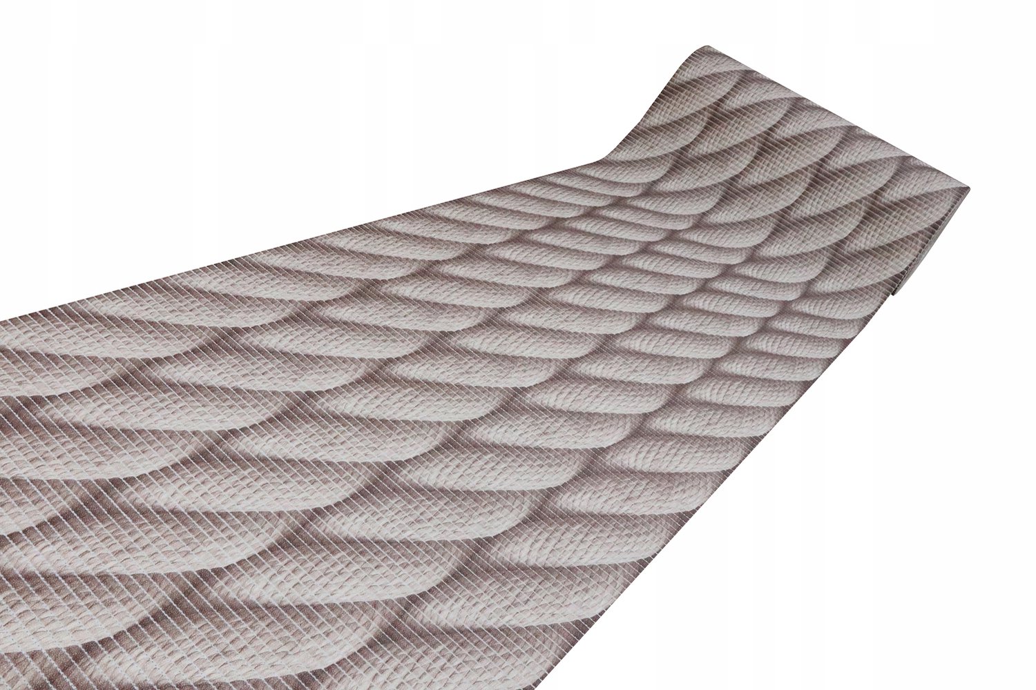 Antislip Badkamermat 65cm - Lijnen Brons