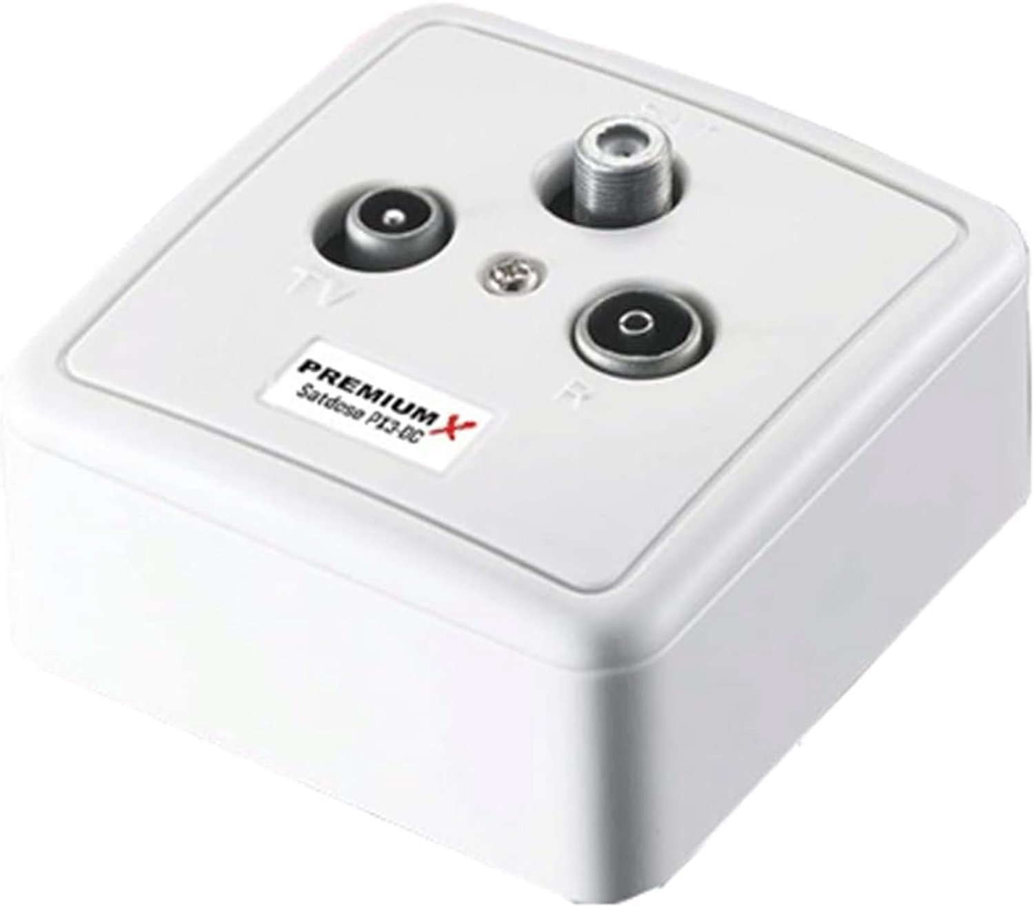 Premium X PX3-DC 3-gang satellite passage box DC-pass antenna box SAT TV radio DVB-T Unicable surface-mounted - ShopVlot