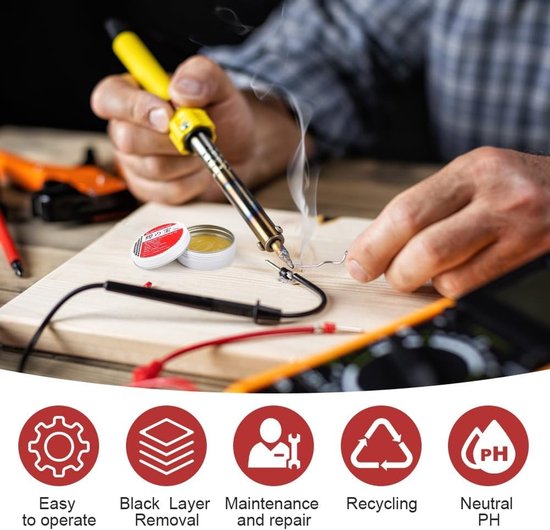 Kwalitatieve Solderpasta 10g, Geen-Reiniging Loodvrije Solderflux, Milieuvriendelijke Solderingspasta voor Elektronica, Metaal en Bouwtoepassingen — afbeelding 3