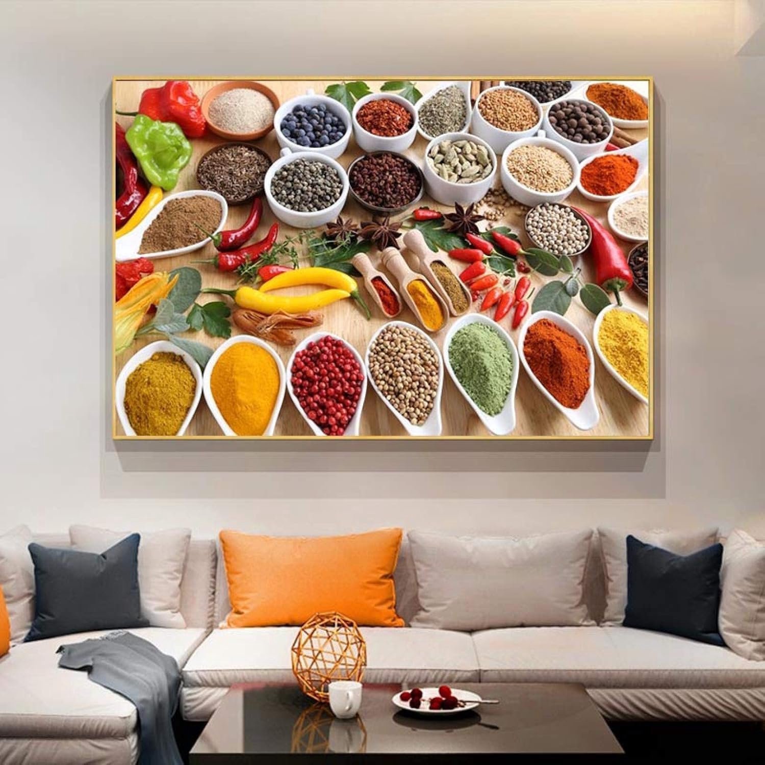 Keuken Thema Canvas Schilderijen Op de Muur Kunst Posters En Prints Spices Voor Koken Canvas Foto's Voor Keuken Kamer 40x60cm Frameless