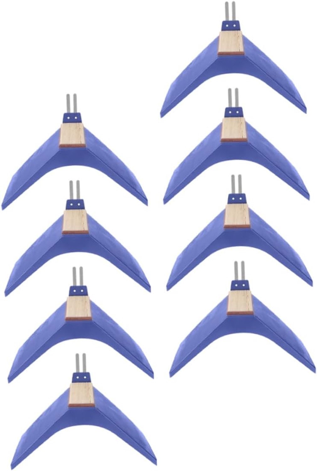 Happyyami 8 Stuks duif rustplaats huisdier vogel zitstokken duivenbenodigdheden speelgoed duif zitten staan duif baars rek Bird Stand Baars duif zitstokken ijzer Blue