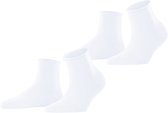Esprit Basic Pure 2-Pack drukvrije rolrand katoen multipack sokken dames wit - maat 39-42