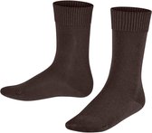 FALKE Comfort Wool eenkleurig wol sokken kinderen bruin - maat 27-30