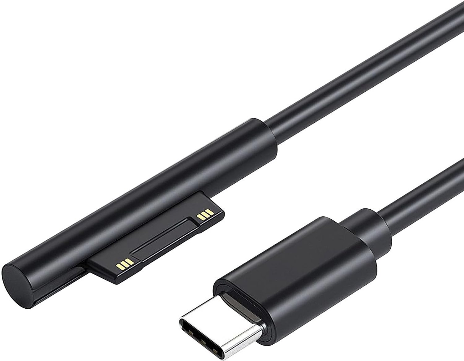 Image of 1.8m USB-C Oplaadkabel voor Surface Pro en Laptop, Compatibel met 45W 15V3A Laders, Lichtgewicht en Duurzaam, Ideaal voor Thuis en Op Reis