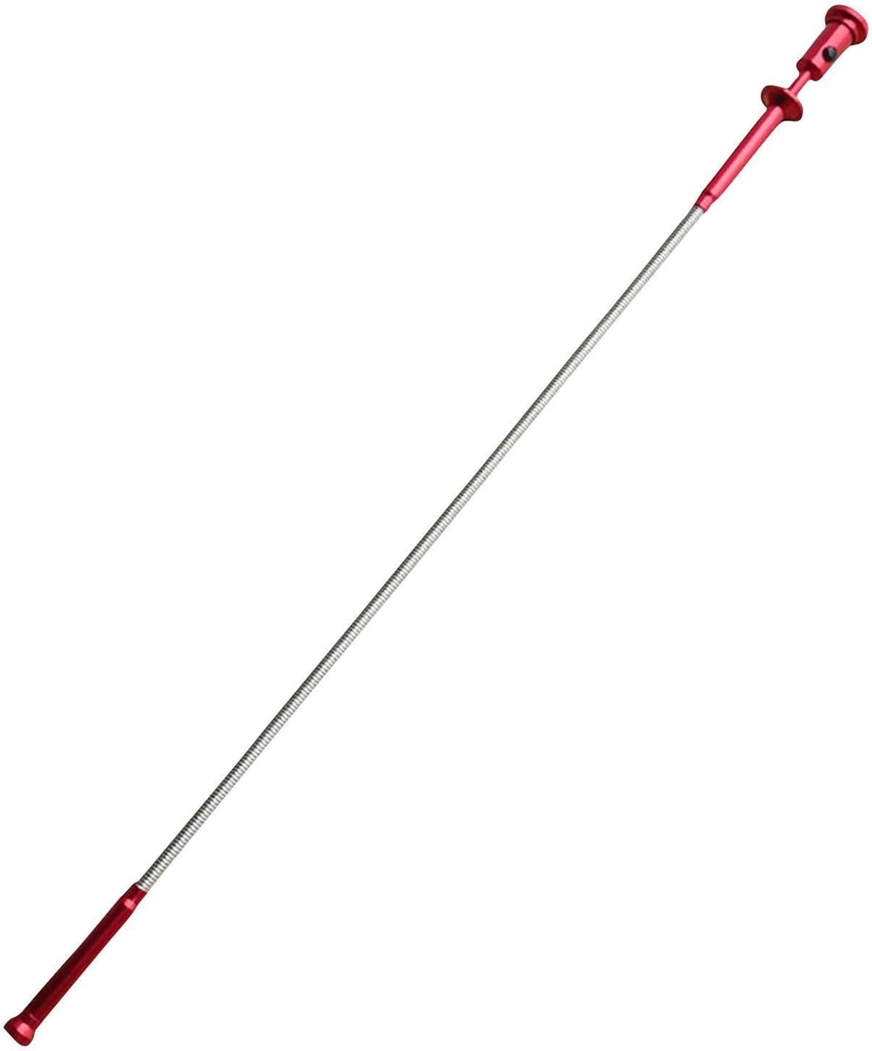 HisKes Magnetisch grijpgereedschap - Uitschuifbare magnetische grijper - Magnetisch grijper - Uitschuifbare grijper - Flexibele telescopische grijpstang met LED-verlichting - Tot 62 cm - Rood
