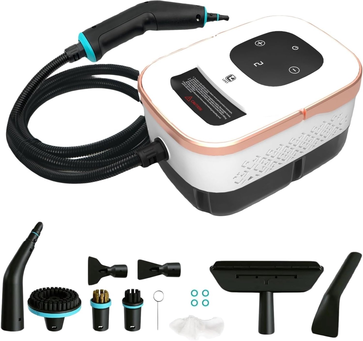 Handheld Stoomreiniger – 4 Bar – Voor Thuis, Tapijt, Bank en Auto – 15 sec. Opwarmtijd – 1,25 L Watertank – 6 Stoomstanden – 1500 W