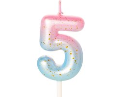 Number Candle Pink Blue,Birthday Candles for Cake,Happy Birthday Candles Birthday Cakes,Cake Topper for Kids Boys Birthday Wedding Company Anniversary