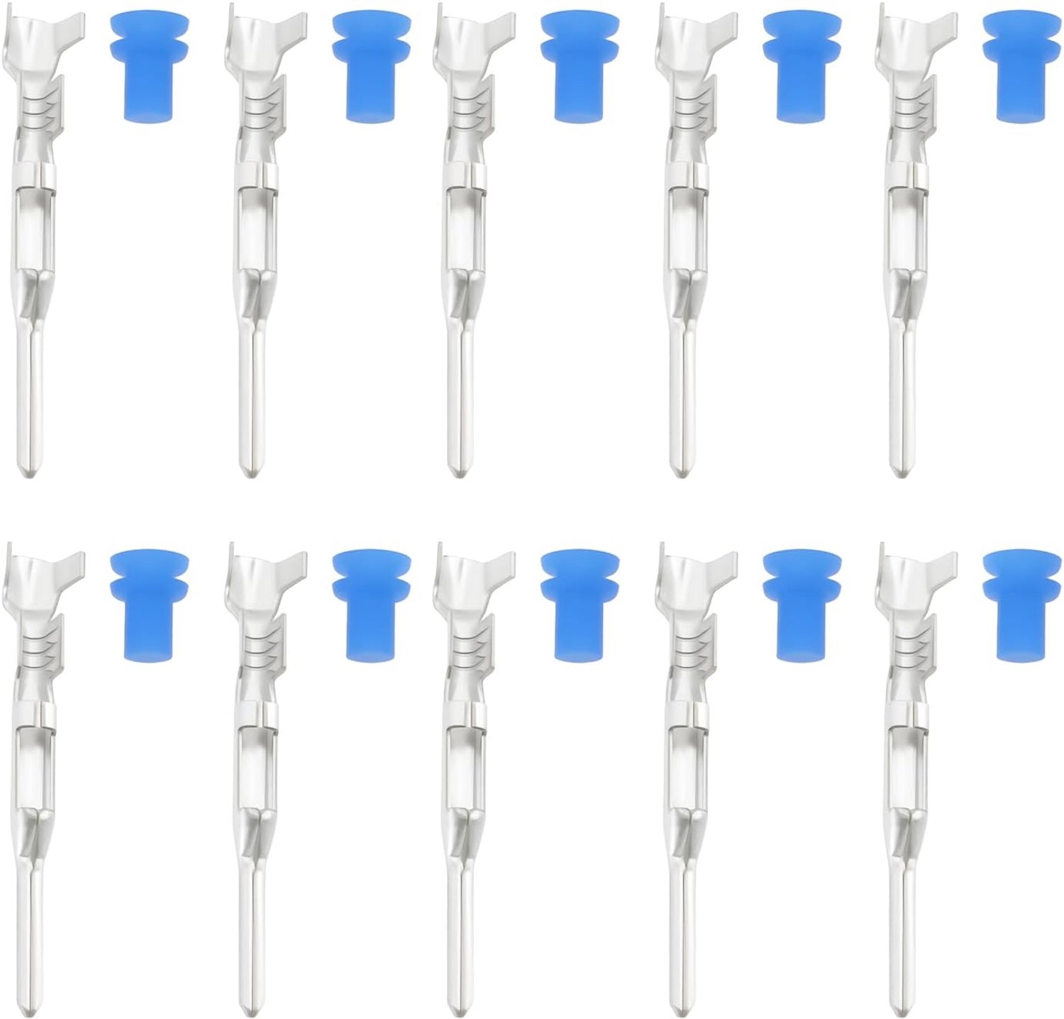 Auto connector male pin terminals - 20 stuks - met afdichtingen - vervangend voor Delphi GT150 - ShopVlot