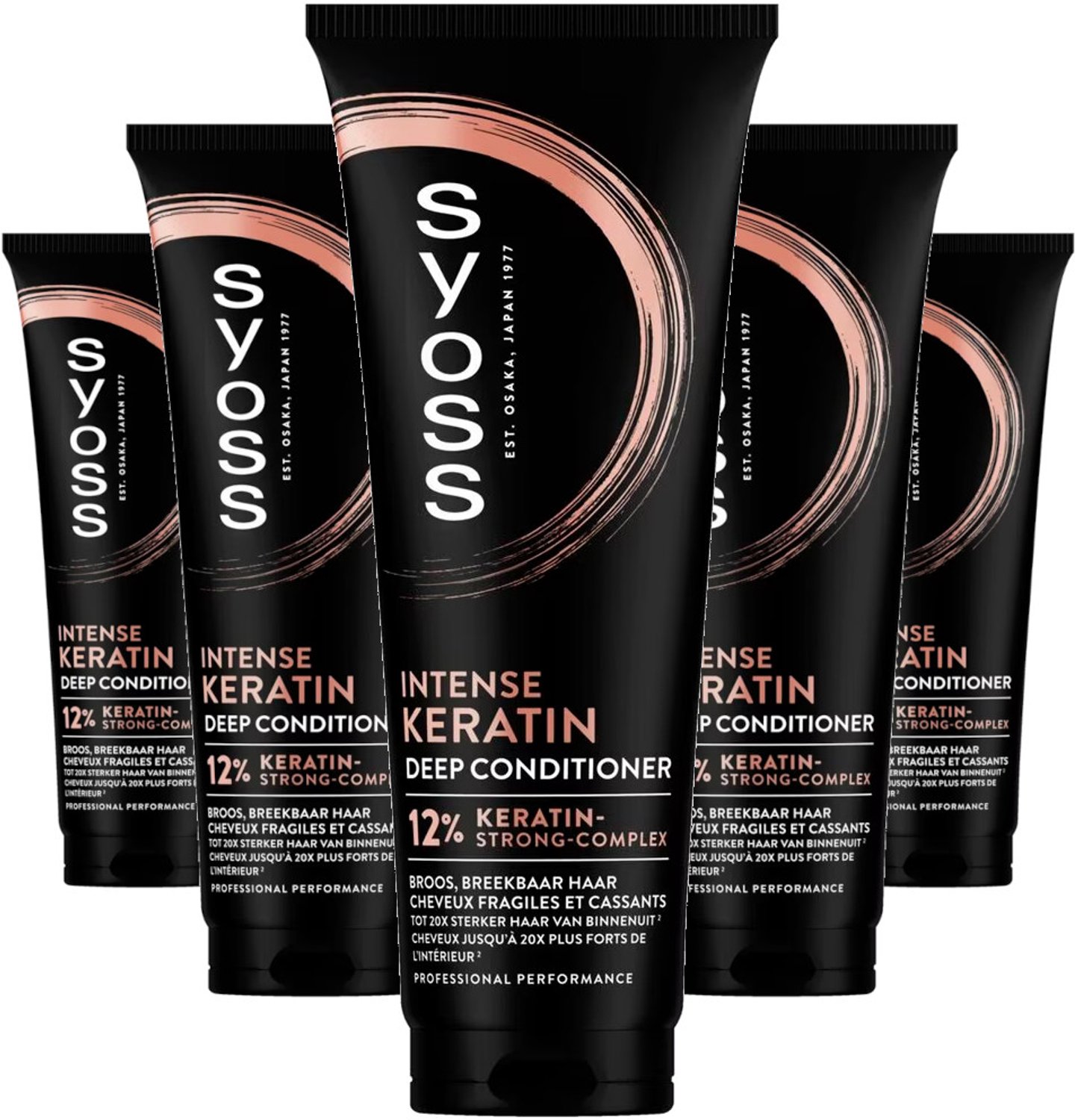 Syoss Intense Keratin - Multipack - Conditioner - 1250ml (5x250ml)