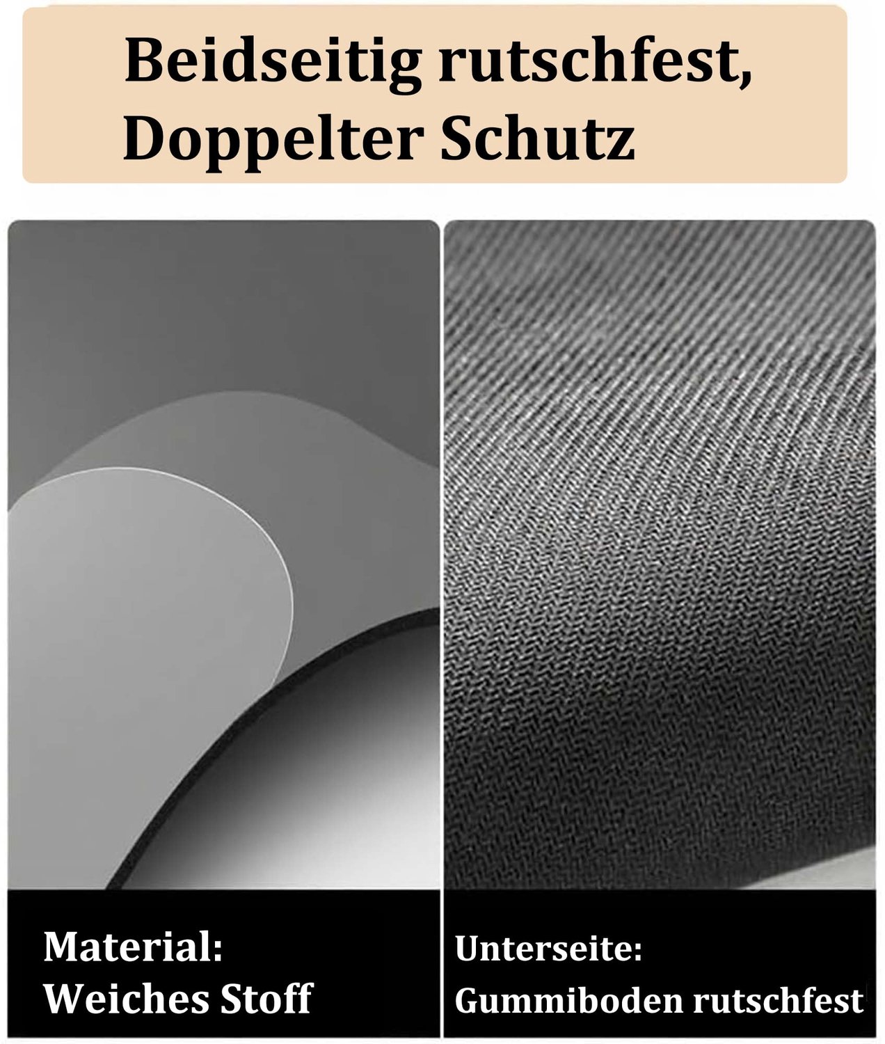 Diatomit badmat 70 x 45 cm - donker grijs - antislip - absorberend en sneldrogend - Luxento