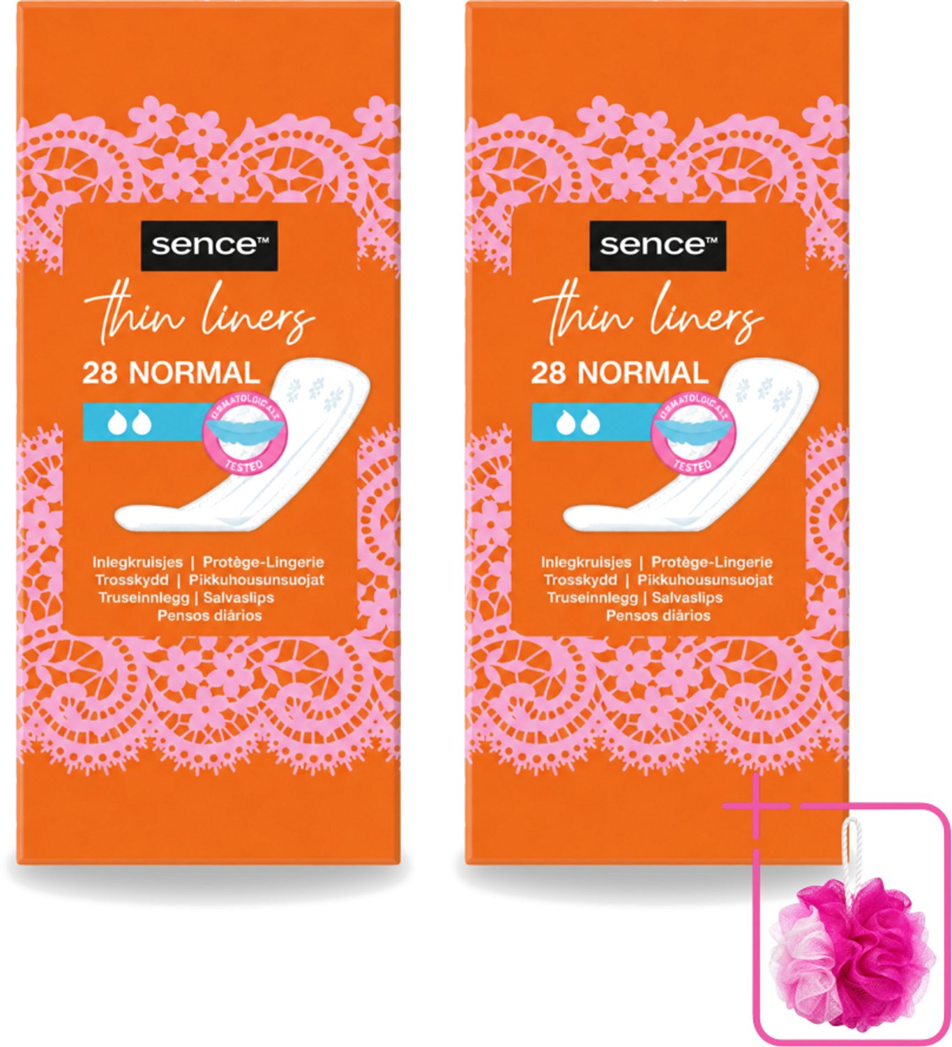 2 x Sence - Normaal - Inlegkruisjes - Dagelijks Comfort - 28 Inlegkruisjes - Bulkverpakking - Inlegkruisjes - Dagelijks comfort