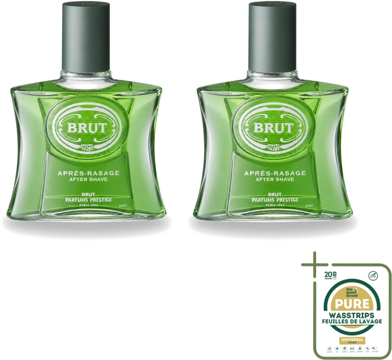 2 x Brut for Men – Aftershave Lotion – 100 ml - Wasstrips - Aftershave - Herenverzorging - Scheren - Geur - Klassieke Herenverzorging