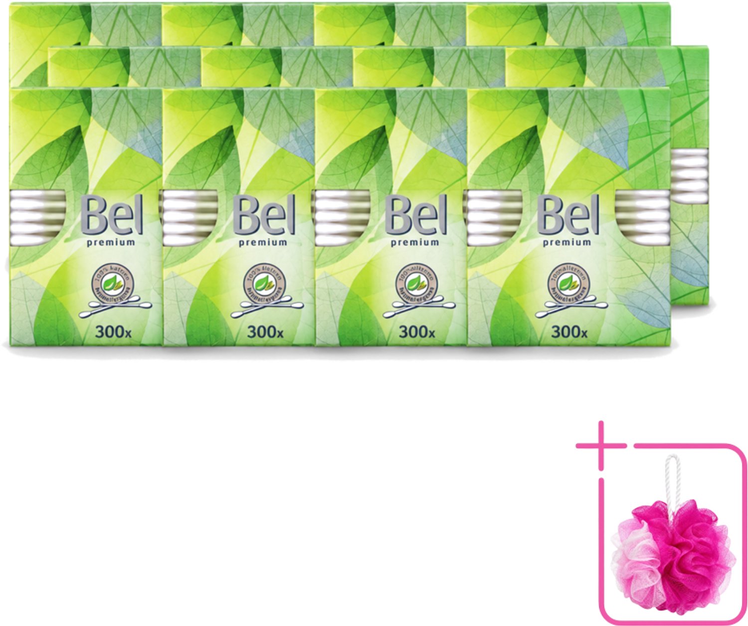 12 x Cotton Buds – Wattenstaafjes – Premium – Katoen - Bulkverpakking - Katoenstaafjes - Douchemop - Wattenstaafjes
