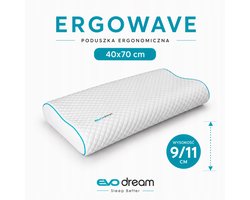 EvoDream ErgoWave Orthopedische Kussen 9/11 cm - Flexibel Slaapcomfort