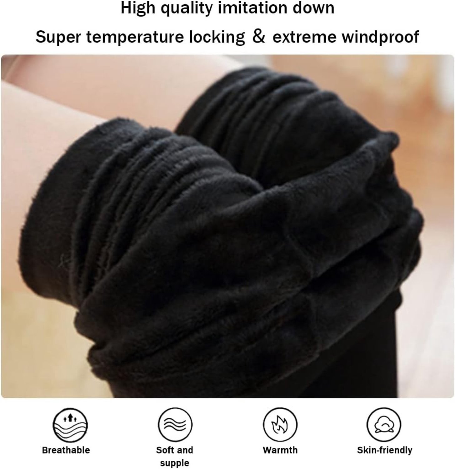 Dames Winter Leggings met Fleece Binnenvoering - Hoge Taille, Elastische Sportieve en Casual Warmte voor Koude Dagen