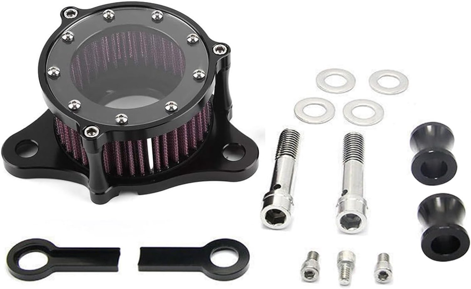 Motorfiets luchtfiltersysteemkit Motorfiets CNC aluminium motorluchtfilter voor XL 883 1200 X 48 motor