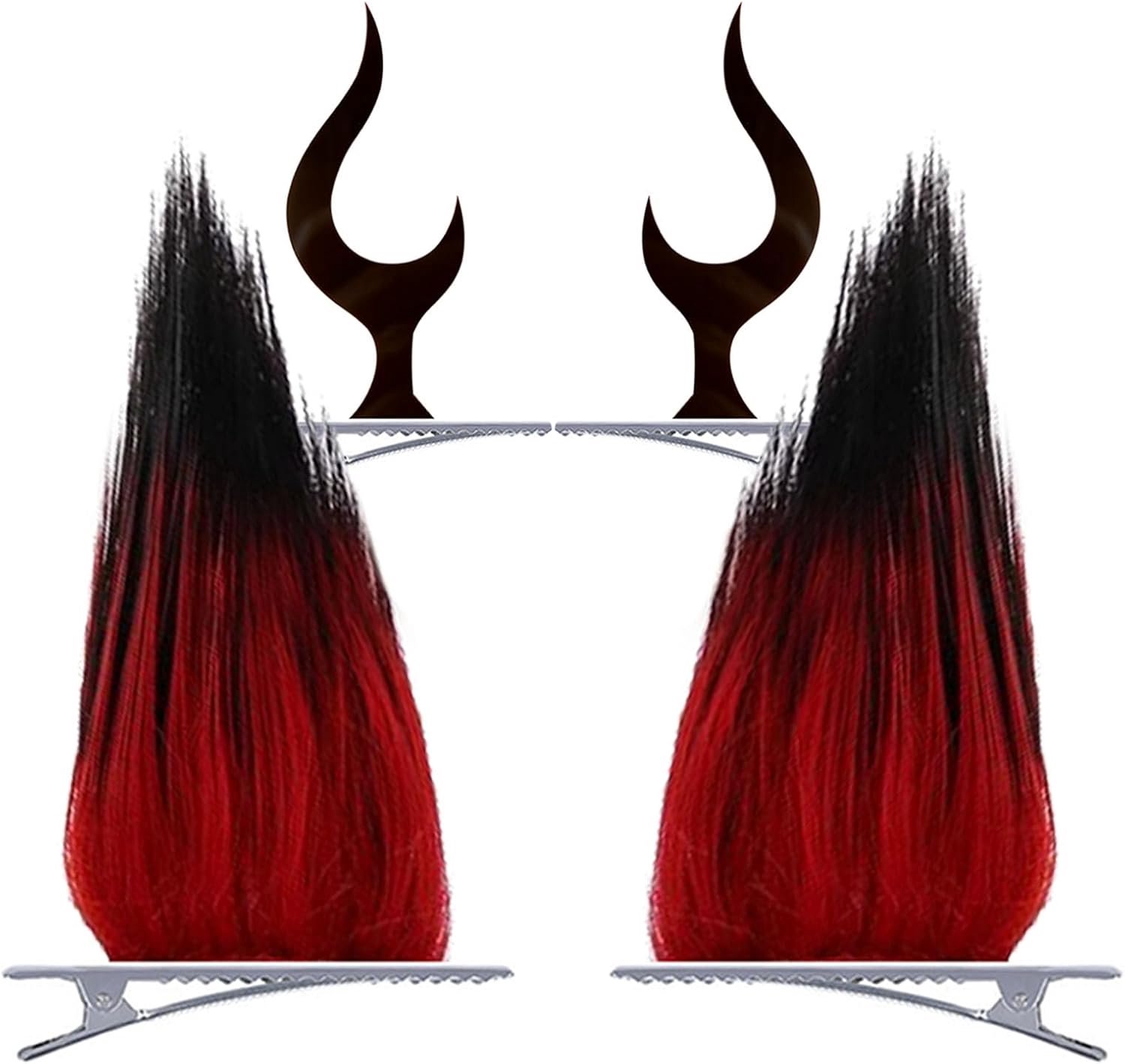 Hazbin Cosplay accessoires set Alastor haarclips Anime Merch schattige haarclips 2 paar