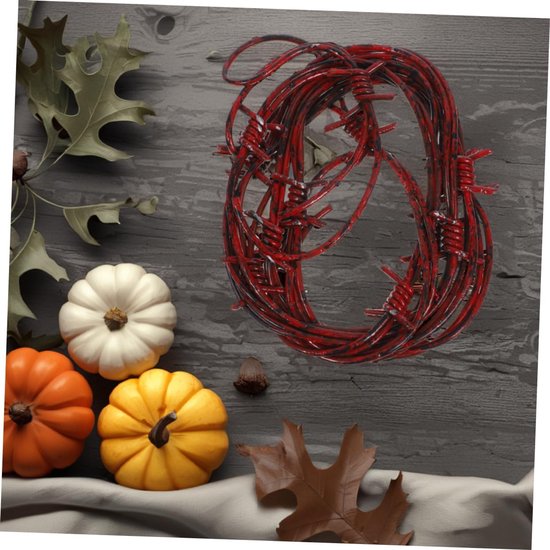 2stuks Simulatie Ijzerdraad Halloween Decoratie Realistische Cowboy Versiering Voor Feestjes Lange Nepdraad Voor Eerie Sfeer Creatieve Decoratie — afbeelding 3
