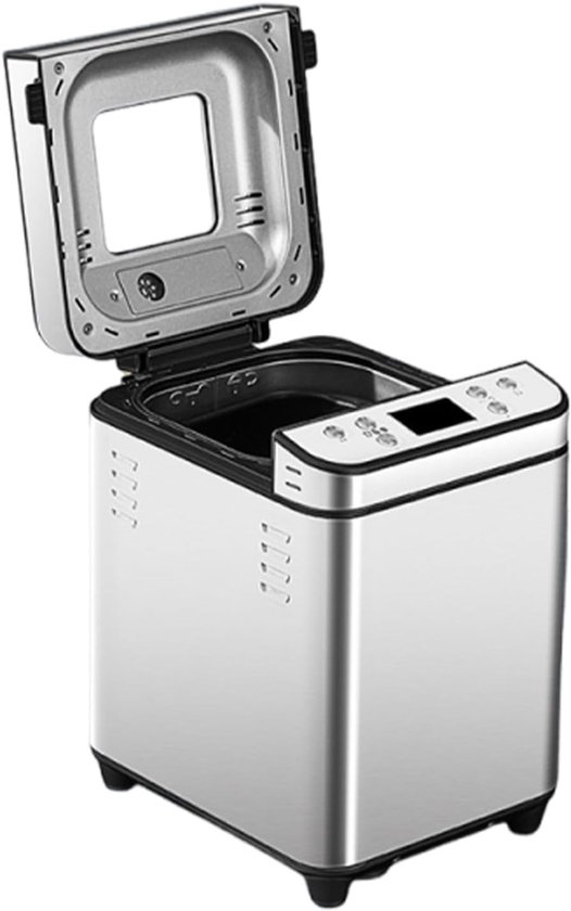 Tnfeeon Automatische Broodbakmachine, 2LB Broodmachine met Dubbele Verwarming, 700 W met 25 programma's en Instellingen, PFAS Anti-aanbakpanvertragingstimer voor Thuis Bakken — afbeelding 3