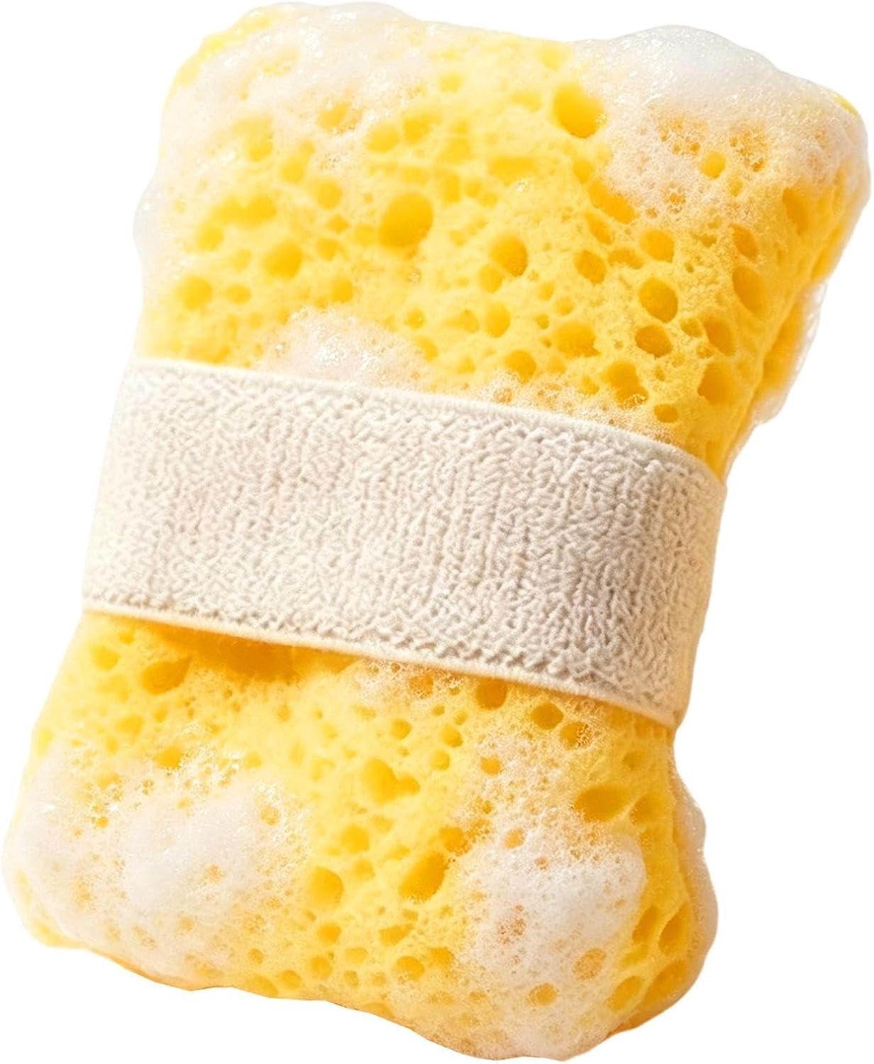 Badspons met zeepbellen, massage-lichaamsreiniger