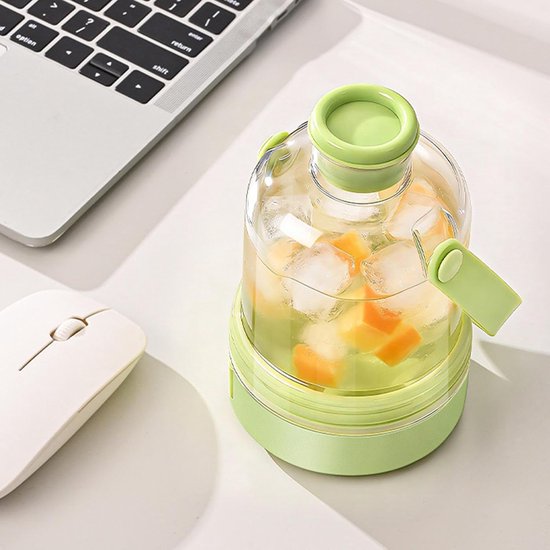 IJsfles, 400 ml, siliconen vorm met eenvoudige release, contactloze ijsgenerator, voor zomer, reizen, thuis, outdoor, , picknick, camping, kantoor, fitnessstudio, sport — afbeelding 4