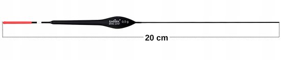 Shark Balsa Dobber 0,5g - 20cm, Vaste Hengel, Hoge Kwaliteit — afbeelding 3