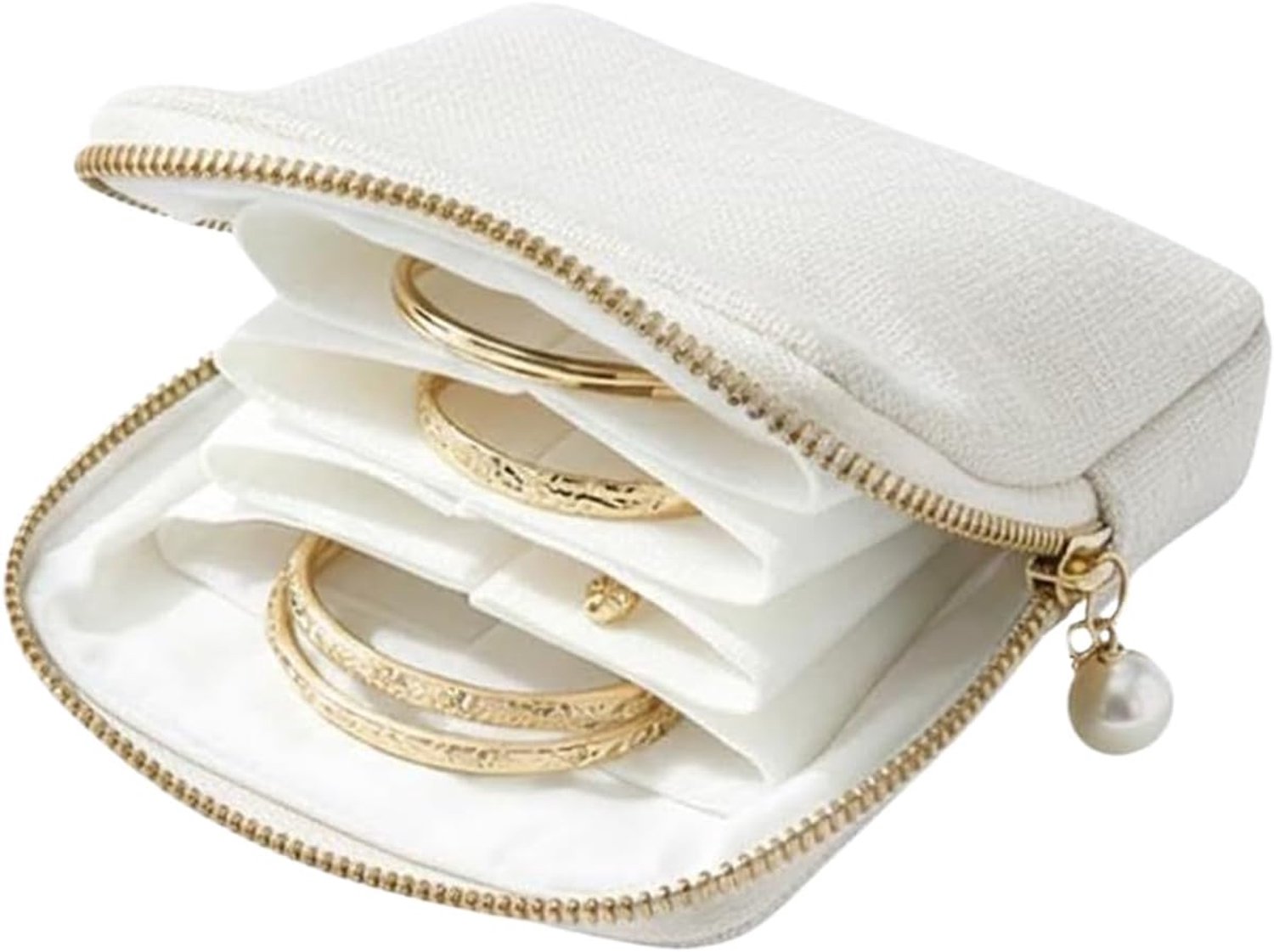 Mini Reisjuwelen Tas Elegante Zakje met Meerdere Vakken