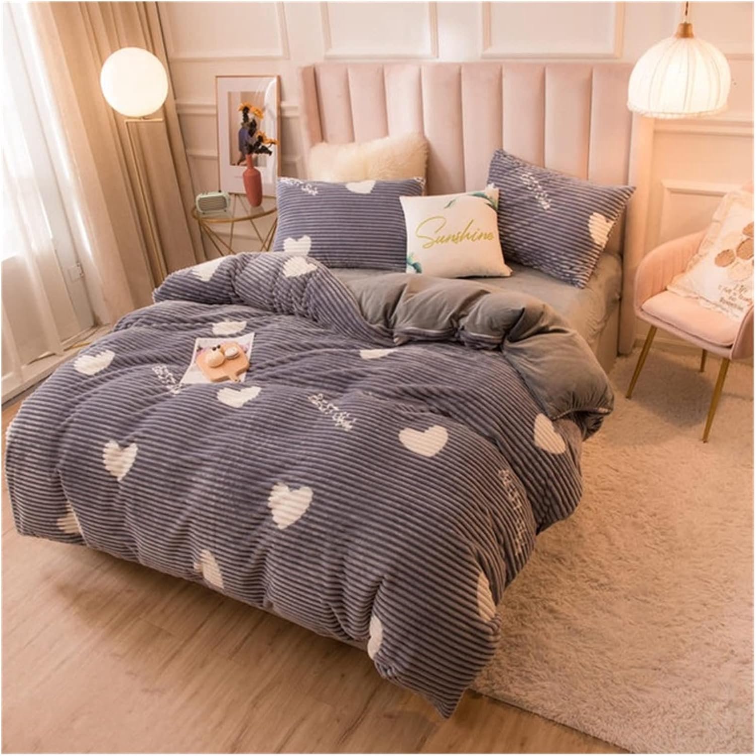 Winter Warm Soft Dubbele Side Pluche Dekbedovertrek Magic Fluwelen Dikke Bed Deken Cover Funny Cartoon Print Trooster Quilt Cover(7)