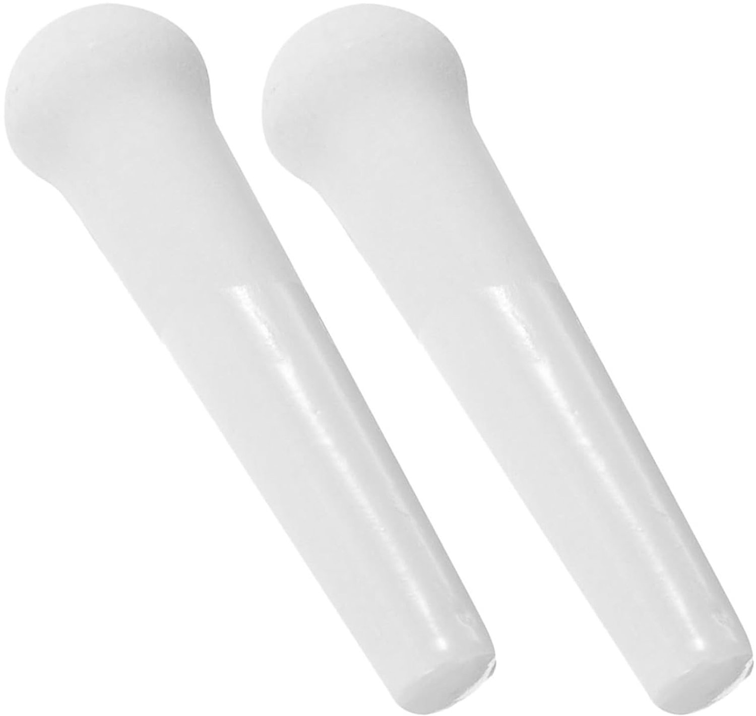 Veemoon Porseleinen stamper, 2 stuks, 10 cm, keramiek, maalstaaf voor handmatige knoflookpers en babyvoedingsmolen, keukengereedschap voor het hakken van medicijnen