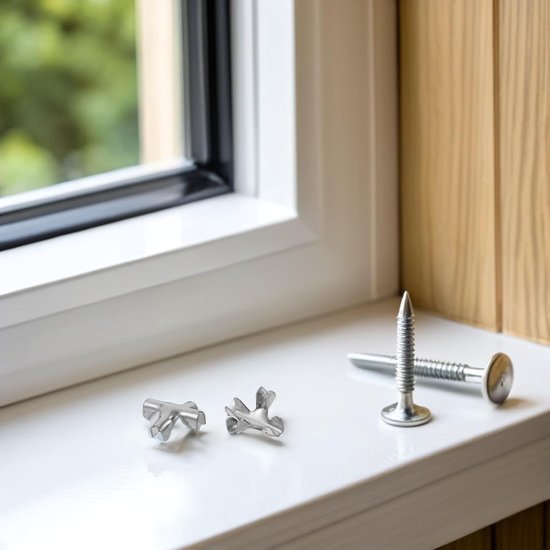 100 Stuks Rvs Onzichtbare Kruisgespen voor Veiligheidsnetten Stevige Draadklemmen voor Balkonbeveiliging Geschikt voor Diverse Draaddiameters Uitgebreide Beveiligingsprojecten — afbeelding 3