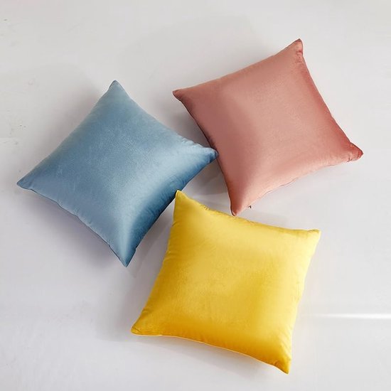 3 stuks eenvoudige sofa fluwelen kussensloop groene print, kleurrijke kussensloop, verlicht je slaapkamer landschap 17,7x17,7 inch (groen A — afbeelding 5