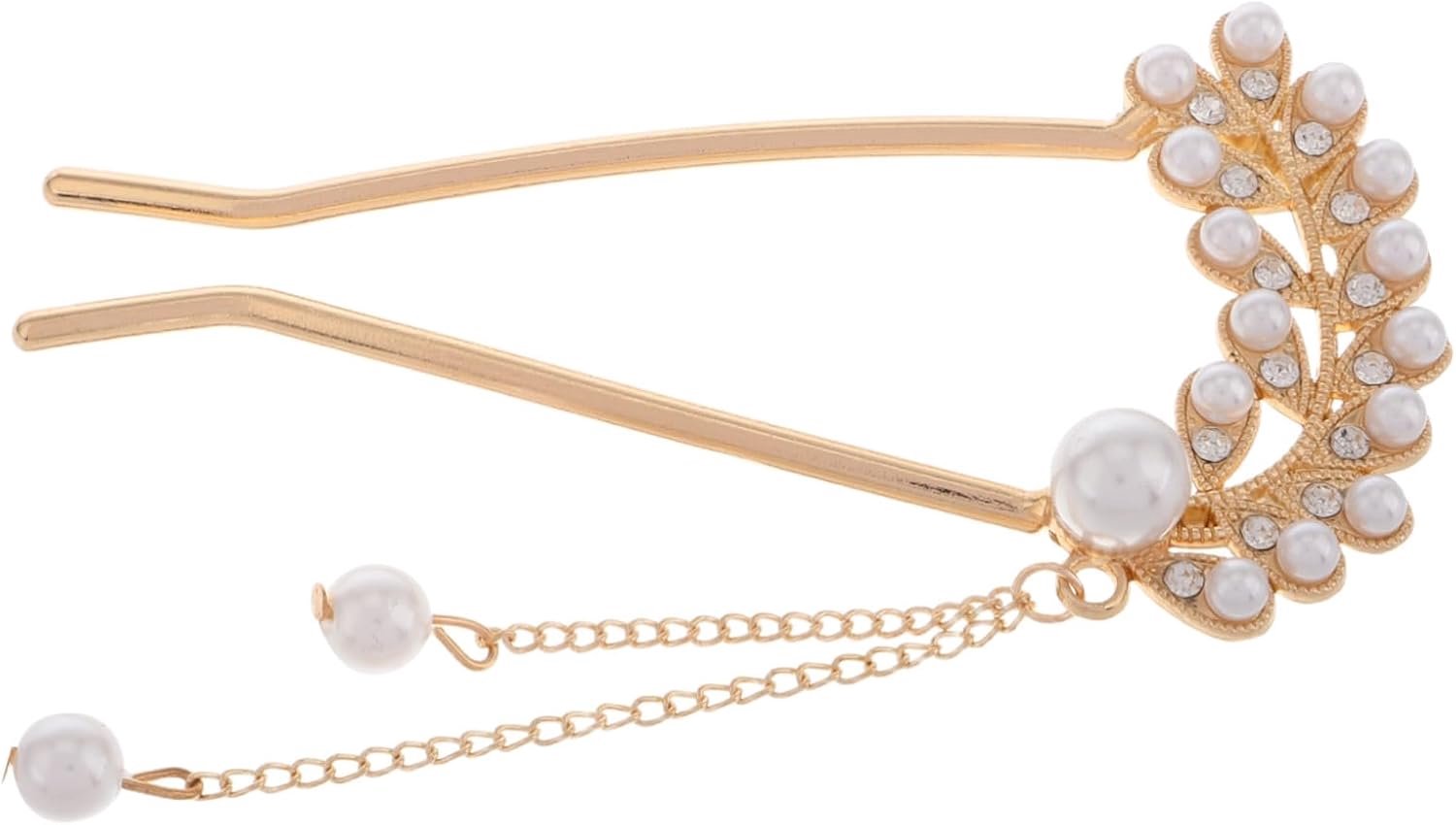 Happyyami Parels U-vormige Haarspeld Voor Dames Non- Haaraccessoire Voor Diverse Haarstijlen Geschikt Voor Dagelijks Gebruik Speciale Gelegenheden Zoals Bruiloften Feesten