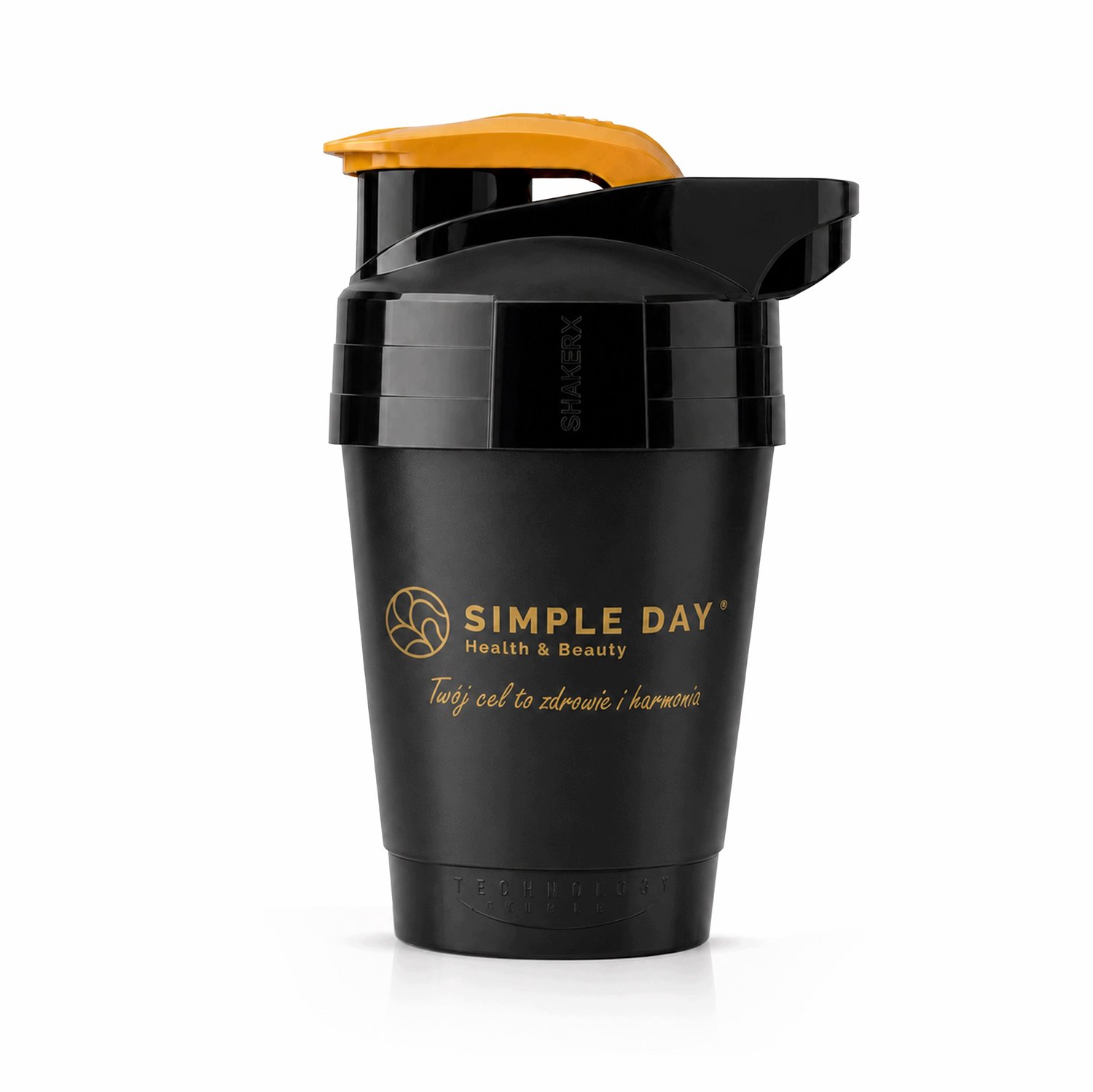 Shaker 400ml Zwart - BPA Vrij, PZH Certificaat, Lekkagevrij