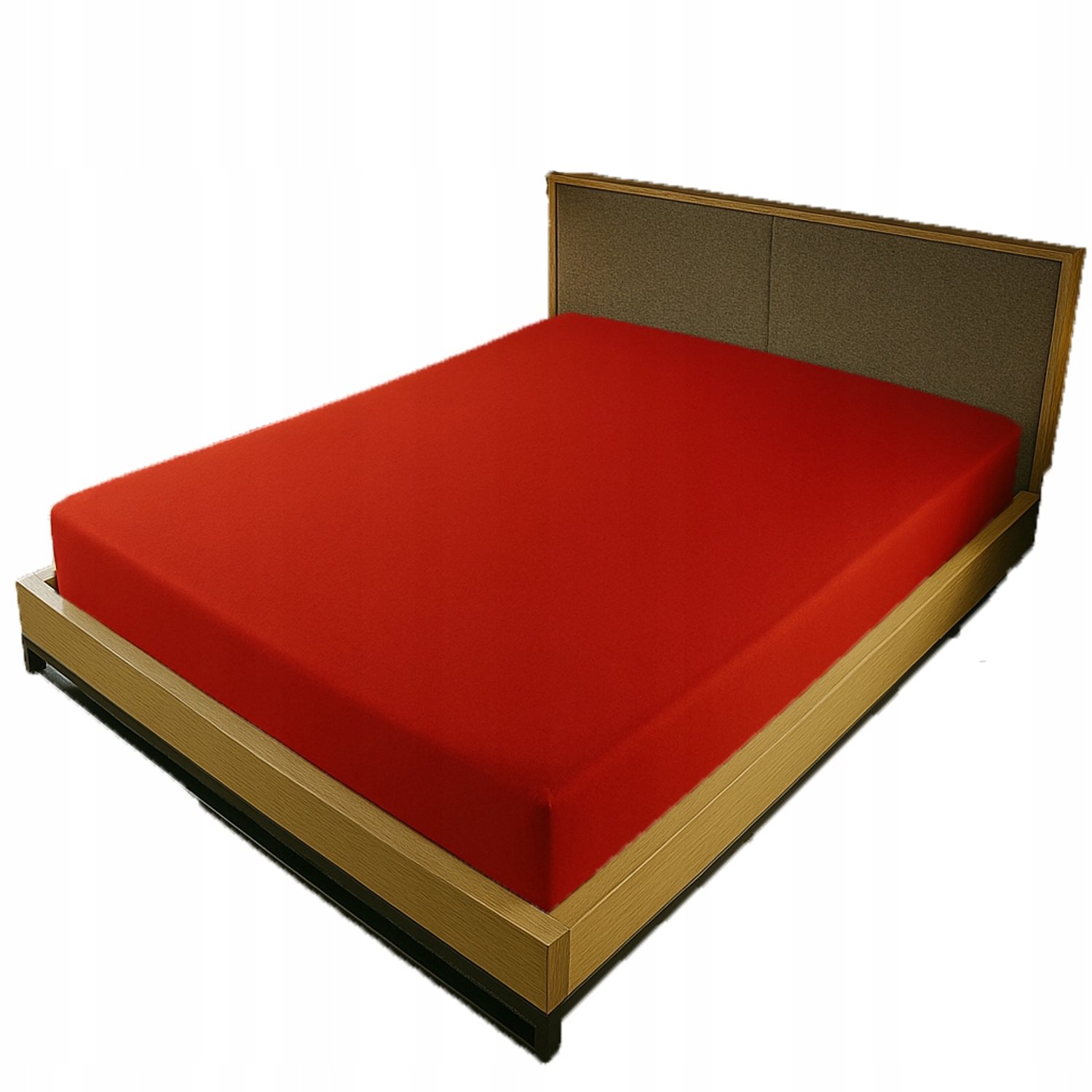 Kam-Pol Jersey Hoeslaken met Elastiek 80x200 cm - Rood