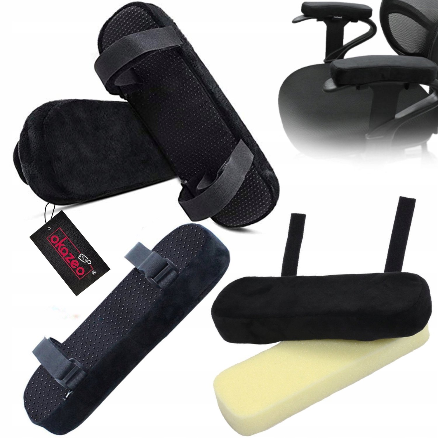 Antislip Armleuninghoezen voor Bureau Stoel - Comfort & Bescherming (2 stuks)
