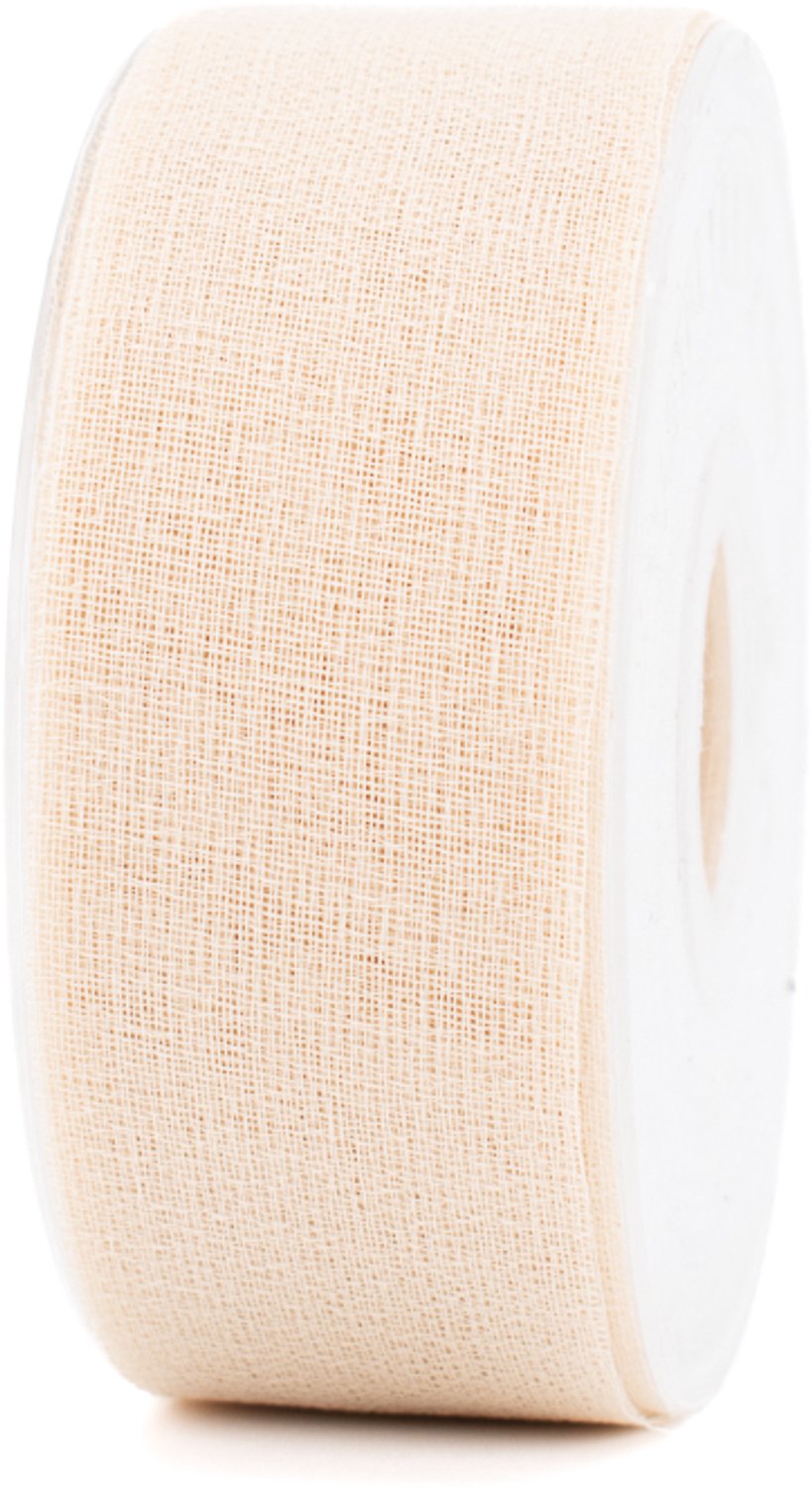 Linnenlook cadeaulint - decoratielint - wit - 40 mm x 25 meter