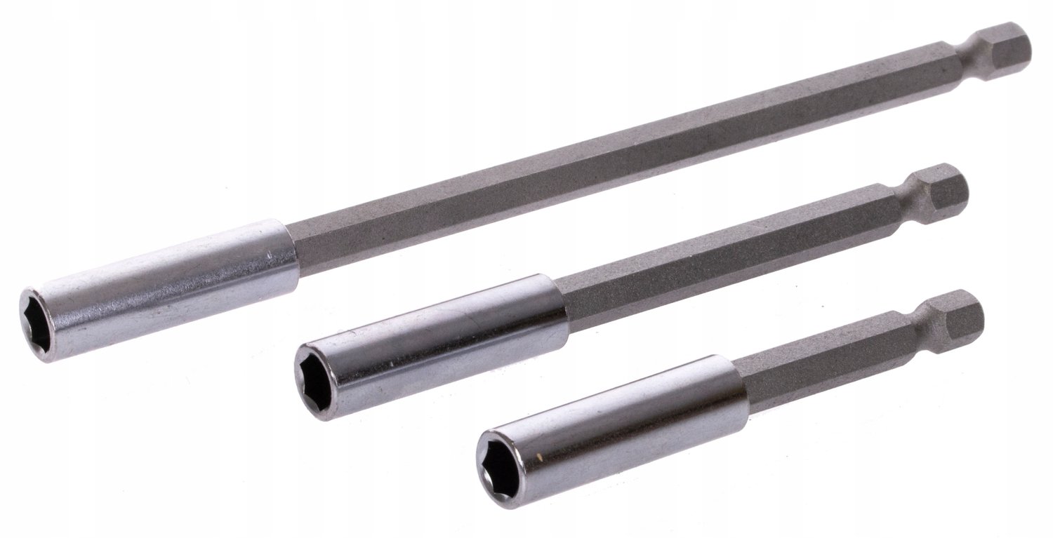 Magnetische Bithouder Set 1/4" - 3 Delig - Diverse Lengtes