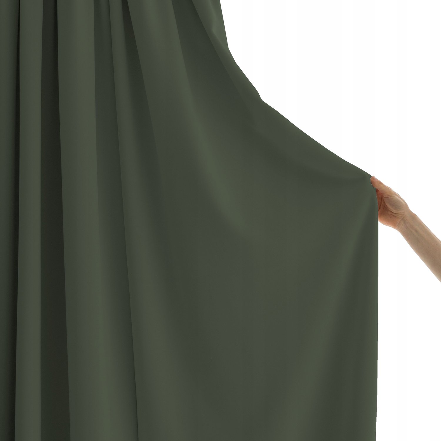 PRESTIQUA Verduisterende Gordijnen Olijfgroen 180x500cm met Ring (1 Stuk)