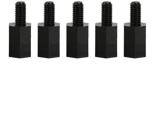 100 stuks M2 M3 M4 Plastic Nylon Hex Mannelijke Vrouwelijke Spacer Afstandhouders Schroef Moer Assortiment Kit voor DIY Elektronica Projecten en Mechanische Assemblage Duur — afbeelding 4