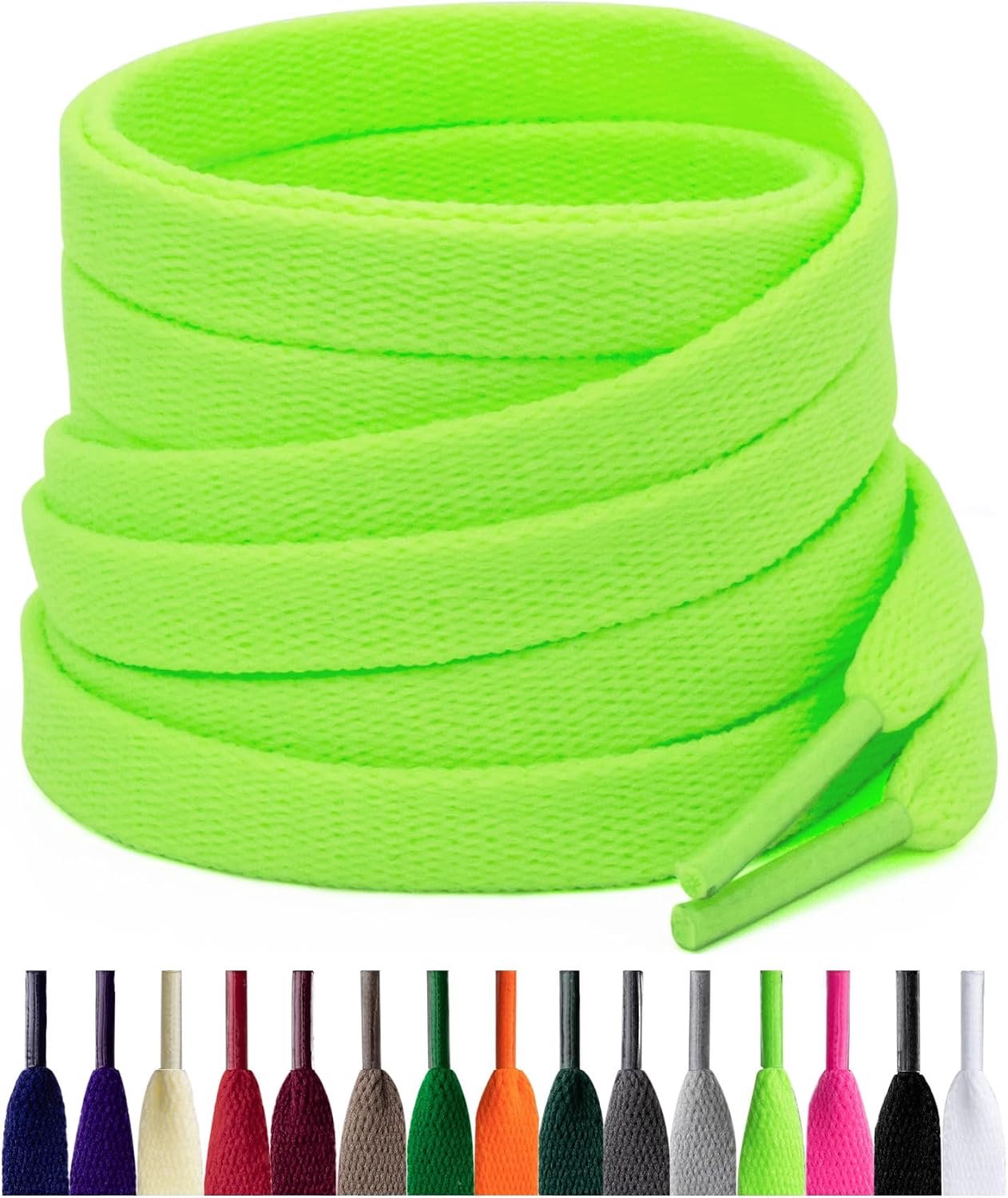 2 paar platte schoenveters, 8 mm vervangende schoenveters voor sneakers, hardloopschoenen, sportschoenen