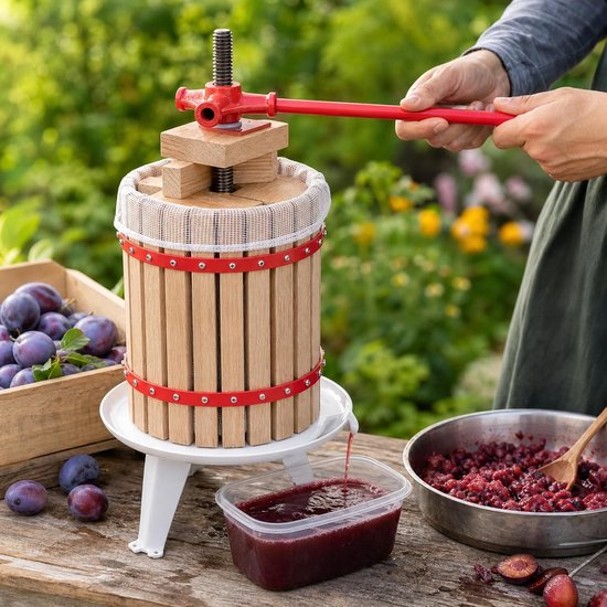 6L Handmatige fruitpers, wijnpers, fruitpers, maaipers — afbeelding 2