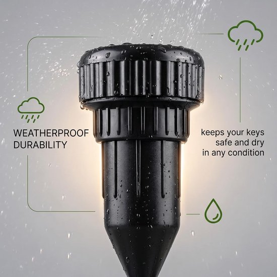 Set van 2 stuks Key Hider Outside, Waterproof Spare Keys & Cash Hidden Box, Small Decor Key Organizer, Stake Shaped Safe Storage Case, hider A Keys Outside in Stake, Garden Yard Lawn Flower Pot — afbeelding 5