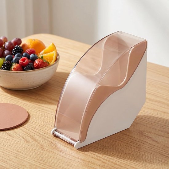2 Stuks Delige Koffiefilterhouder met Stofdichte Voedselveilige PP Koffiefilter Organizer met Interne Verdelingen Antislip Compact Ontwerp voor Thuis Kantoor Bargebruik — afbeelding 5