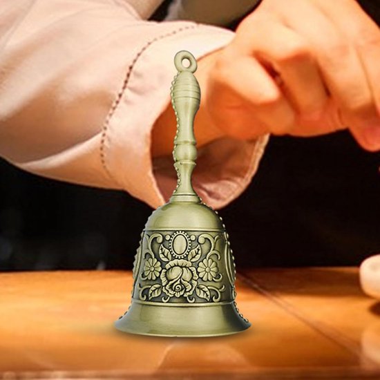 Vintage bedbel | Luid bel bel - handheld bel - retro bel bel bel — afbeelding 2