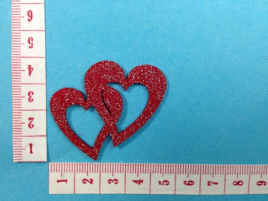 Petra's Knutsel-News Strooiartikel, Fliz, wijnrood, 18 x 12 x 3 cm, 50 stuks — afbeelding 4