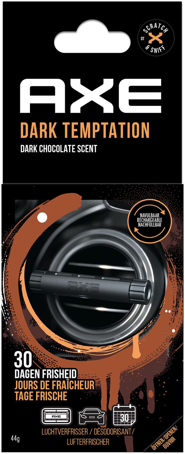 Axe luchtverfrisser dark temptation aluminium 3-delig afbeelding